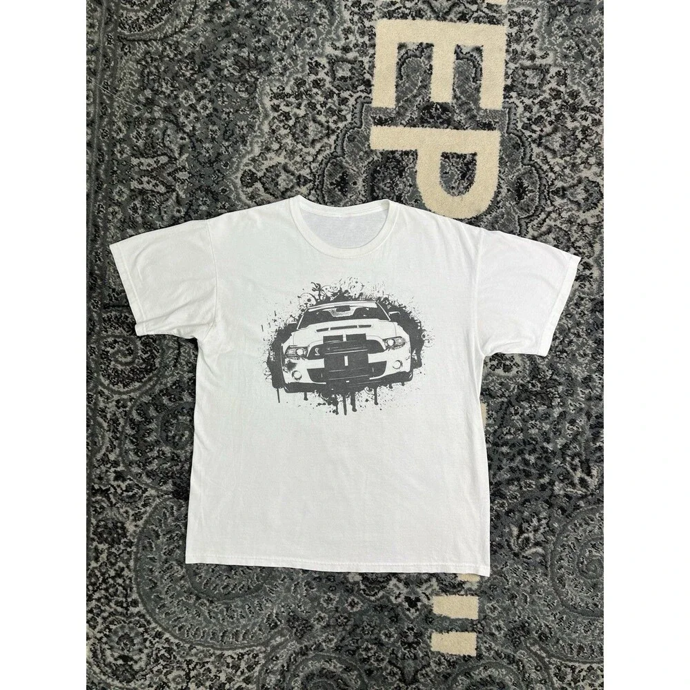 Vintage 2000s Mustang Don’t Even Try To Keep Up Xl White Shirt
